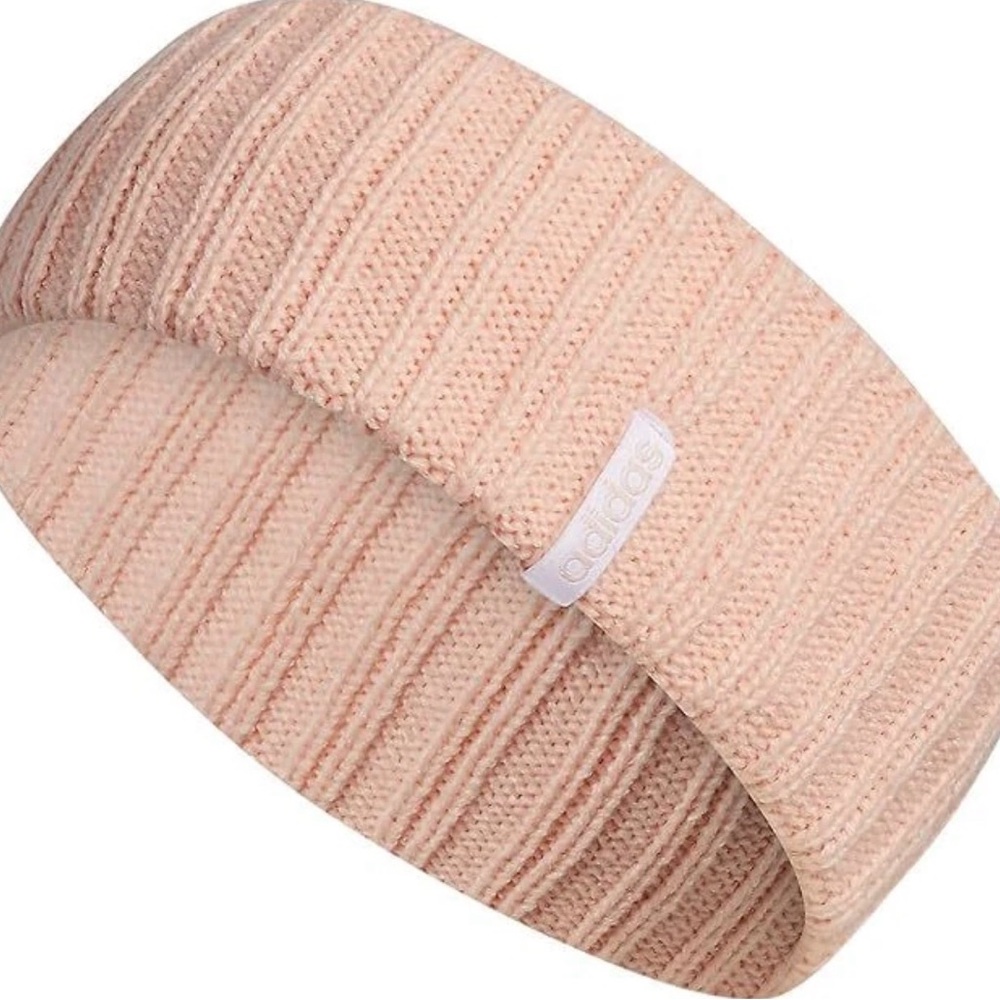 Adidas Light Pink Ribbed Headband